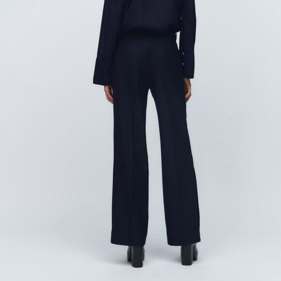 ZARA CROPPED TROUSERS WITH BUTTON PANTS - Picture 4 of 7